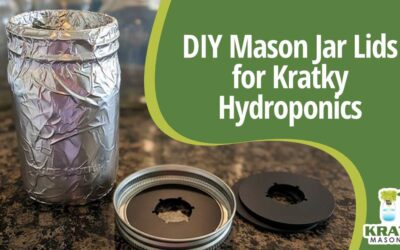 DIY Mason Jar Lids for Kratky Hydroponics
